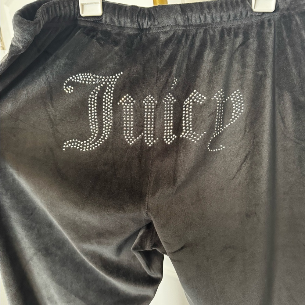Juicy Couture Black Velour Lounge Pants